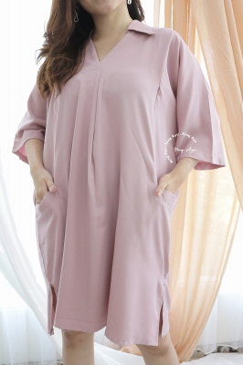  YEONG DRESS Dress Hamil Menyusui Modis - DRO 1031 PINK